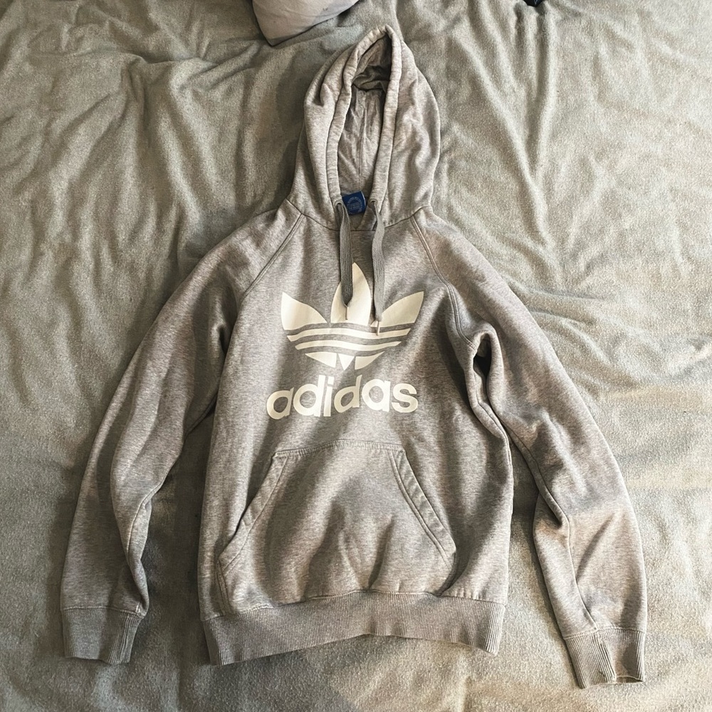 Adidas Hoodie/Sweatshirt Grey Sz Small :)